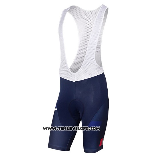 2017 Maillot Ciclismo SEG Racing Academy Bleu et Rouge Manches Courtes et Cuissard